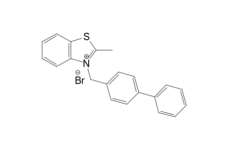 3-([1,1'-Biphenyl]-4-ylmethyl)-2-methylbenzo[d]thiazol-3-iumbromide