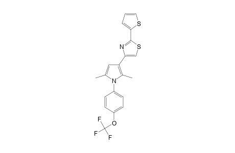 4-[2,5-DIMETHYL-1-(4-TRIFLUOROMETHOXYPHENYL)-1H-PYRROL-3-YL]-2-THIOPHEN-2-YLTHIAZOLE