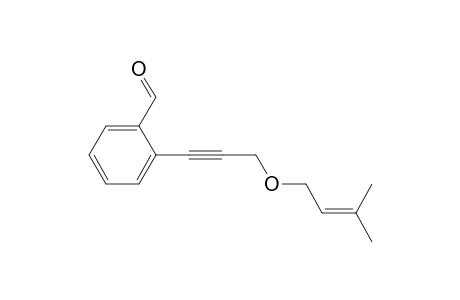 2-(3-((3-methylbut-2-en-1-yl)oxy)prop-1-yn-1-yl)benzaldehyde
