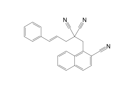 (E)-2-cyano-1-(2,2-dicyano-5-phenylpent-4-enyl)naphthalene