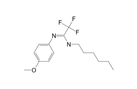 2,2,2-trifluoro-N'-hexyl-N-(4-methoxyphenyl)acetamidine