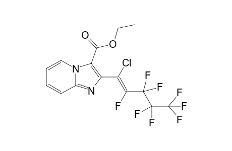 Ethyl 2-(1-chloroperfluoropent-1-enyl)imidazo[1,2-a]pyridine-1-carboxylate