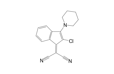 2-(2-Chloranyl-3-piperidin-1-yl-inden-1-ylidene)propanedinitrile