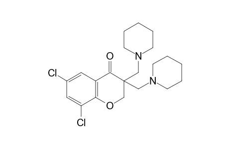 3,3-bis(piperidinomethyl)-6,8-dichloro-4-chromanone