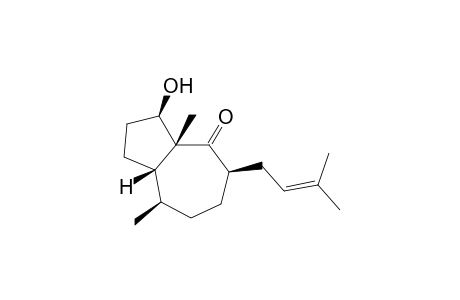 3a.beta.,8.beta.-Dimethyl-3.beta.-hydroxy-5.beta.(3-methyl-2-butenyl)-1,2,3,3a,6,7,8,8a.beta.-octahydroazulen-4(5h)-one