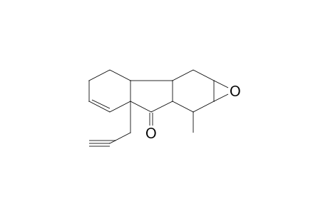 Tricyclo[7.4.0.0(3,8)]tridec-12-en-2-one, 5,6-epoxy-4-methyl-1-(2-propynyl)-