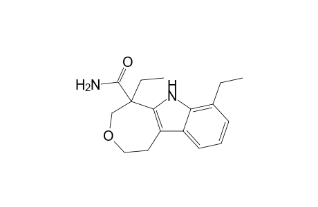 1,9-Diethyl-6,8,9,10-tetrahydro-5H-7-oxa-10-azabenzo[a]azulene-9-carboxylic acid amide