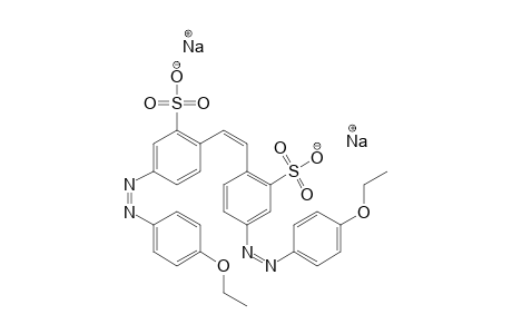 Benzenesulfonic acid, 2,2'-(1,2-ethenediyl)bis[5-[(4-ethoxyphenyl)azo]-, disodium salt