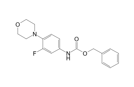 N-(3-fluoro-4-morpholino-phenyl)carbamic acid benzyl ester
