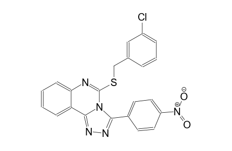 [1,2,4]triazolo[4,3-c]quinazoline, 5-[[(3-chlorophenyl)methyl]thio]-3-(4-nitrophenyl)-