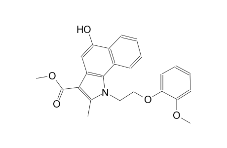 1H-benz[g]indole-3-carboxylic acid, 5-hydroxy-1-[2-(2-methoxyphenoxy)ethyl]-2-methyl-, methyl ester