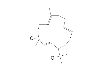 (2E,7E,11E)-1,7,11-trimethyl-4-(2-oxidanylpropan-2-yl)cyclotetradeca-2,7,11-trien-1-ol