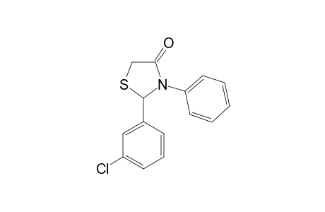 2-(3-Chlorophenyl)-3-phenyl-1,3-thiazolidin-4-one