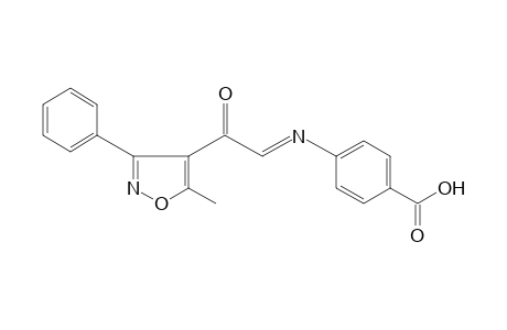 p-{[(5-methyl-3-phenyl-4-isoxazolyl)oxoethylidene]amino}benzoic acid