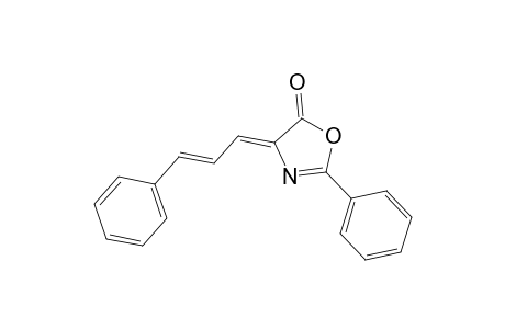 (4Z)-2-Phenyl-4-[(2E)-3-phenyl-2-propenylidene]-1,3-oxazol-5(4H)-one