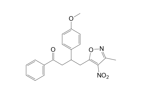 3-(p-methoxyphenyl)-4-(3-methyl-4-nitro-5-isoxazolyl)butyrophenone