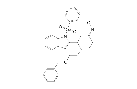 (nz)-N-[1-(2-Phenylmethoxyethyl)-2-[1-(phenylsulfonyl)indol-2-yl]piperidin-4-ylidene]hydroxylamine