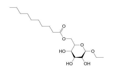 Ethyl 6-O-n-Nonoyl-.alpha,D-glucopyranoside