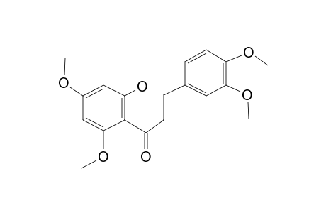 3-(3,4-Dimethoxyphenyl)-1-(2-hydroxy-4,6-dimethoxyphenyl)propan-1-one