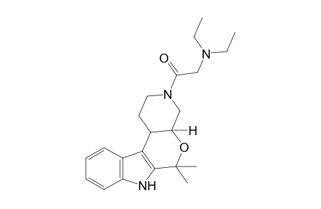 3-(N,N-diethylglycyl)-6,6-dimethyl-1,2,3,4,4a,6,7,11c-octahydropyrido[4',3':5,6]pyrano[3,4-b]indole