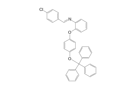 N-(4-Chlorophenylmethylene)-2-[4-(triphenylmethoxy)phenoxy]benzamine