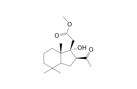 Methyl 2-[(3'aa,7'b)-2'b-acetyl-1'a-hydroxy-4',4',7'a-trimethyl-2',3',3'a,4',5',6',7',7'a-octahydroinden-1'-yl]acetate