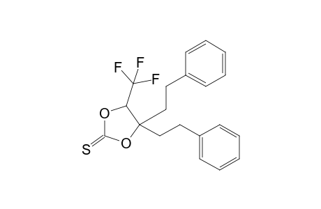 4,4-bis(2-phenylethyl)-5-(trifluoromethyl)-1,3-dioxolane-2-thione