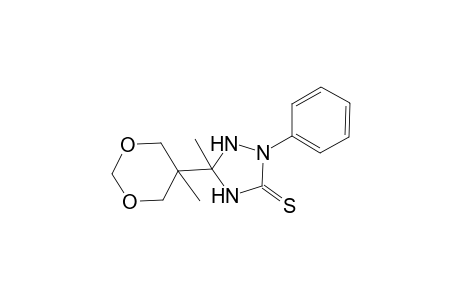 5-Methyl-5-(5-methyl-[1,3]dioxan-5-yl)-2-phenyl-[1,2,4]triazolidine-3-thione