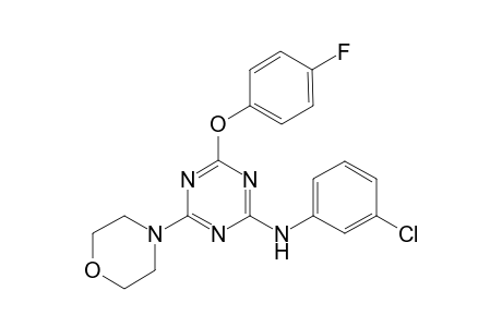 1,3,5-triazin-2-amine, N-(3-chlorophenyl)-4-(4-fluorophenoxy)-6-(4-morpholinyl)-