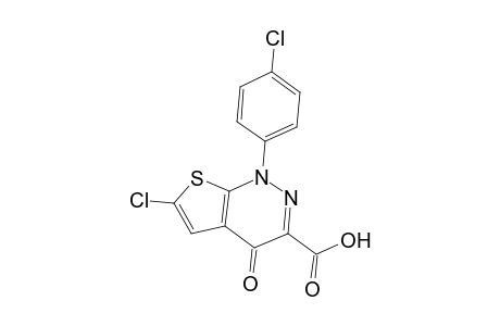 6-Chloranyl-1-(4-chlorophenyl)-4-oxidanylidene-thieno[2,3-c]pyridazine-3-carboxylic acid