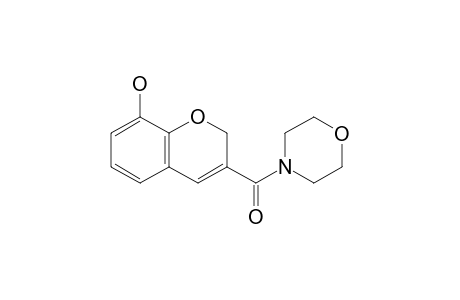 (8-hydroxy-2H-1-benzopyran-3-yl)-(4-morpholinyl)methanone