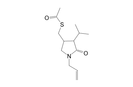 N-Allyl-3-(1-methylethyl)-4-[(acetylthio)methyl]-2-pyrrolidone