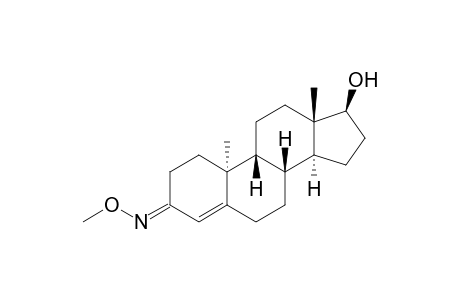 9.BETA.,10.ALPHA.-ANDROST-4-ENE-17.BETA.-OL-3-ONE(3-O-METHYLOXIME)