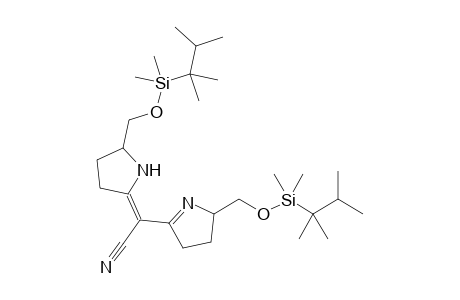 [2-(([1,1-dimethyl-1-(1,1,2-trimethylpropyl)silyl]oxy)methyl)-3,4-dihydro-2H-5-pyrrolyl][5-(([1,1-dimethyl-1-(1,1,2-trimethylpropyl)silyl]oxy)methyl)tetrahydro-1H-2-pyrrolylidene]acetonitrile