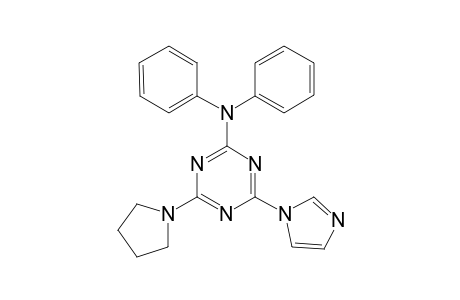 (4-Imidazol-1-yl-6-pyrrolidino-S-triazin-2-yl)-diphenyl-amine