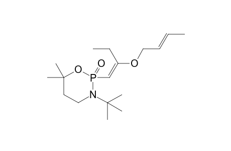 (E)-3-tert-Butyl-6,6-dimethyl-2-oxo-[2'-((E)-2-butenyloxy)-1'-butenyl]-1,3,2-oxaza-phosphorinane