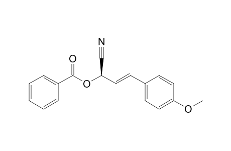 (2R,3E)-2-(Benzoyloxy)-4-(4-methoxyphenyl)but-3-enenitrile