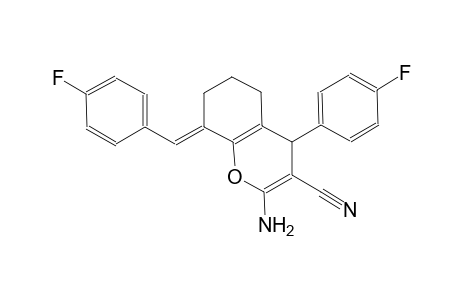 (8E)-2-amino-8-(4-fluorobenzylidene)-4-(4-fluorophenyl)-5,6,7,8-tetrahydro-4H-chromene-3-carbonitrile