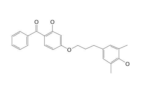 2-Hydroxy-4-[3-(4-hydroxy-3,5-dimethylphenyl)propoxy]benzophenone