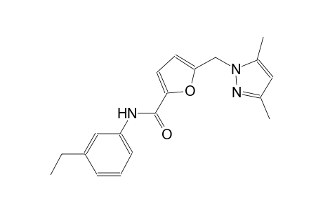 5-[(3,5-dimethyl-1H-pyrazol-1-yl)methyl]-N-(3-ethylphenyl)-2-furamide