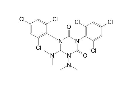 1,6-bis(dimethylamino)-3,5-bis(2,4,6-trichlorophenyl)dihydro-s-triazine-2,4(1H,3H)-dione