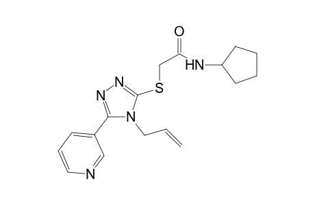 2-(4-Allyl-5-pyridin-3-yl-4H-[1,2,4]triazol-3-ylsulfanyl)-N-cyclopentyl-acetamide