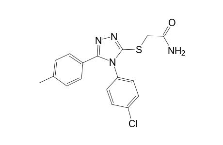 2-{[4-(4-chlorophenyl)-5-(4-methylphenyl)-4H-1,2,4-triazol-3-yl]sulfanyl}acetamide