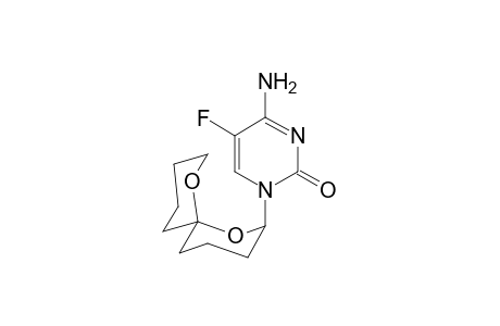 4-Amino-5-fluoro-1-spiro[2',2"-dipyrano]-2H-(1,3)-pyrimidine-2-one