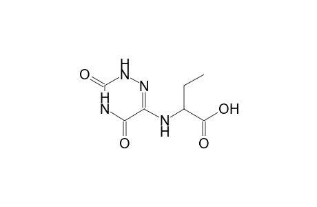 butanoic acid, 2-[(2,3,4,5-tetrahydro-3,5-dioxo-1,2,4-triazin-6-yl)amino]-