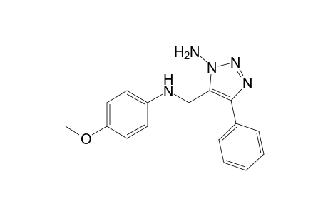 1-AMINO-5-(p-METHOXYPHENYL)-AMINO-METHYL-4-PHENYL-1,2,3-TRIAZOLE