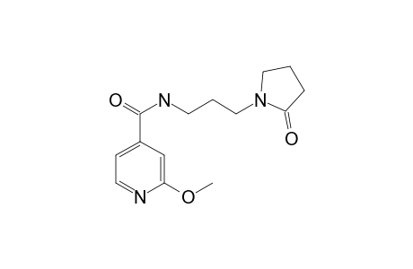 N-[3-(2-ketopyrrolidin-1-yl)propyl]-2-methoxy-isonicotinamide