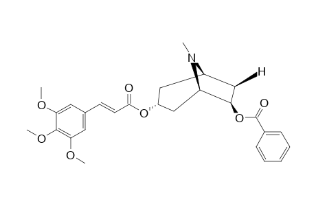 6-BETA-BENZOYLOXY-3-ALPHA-(E)-(3,4,5-TRIMETHOXYCINNAMOYLOXY)-TROPANE