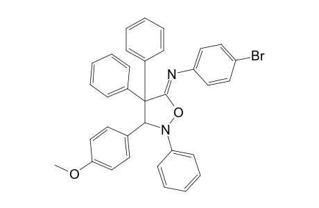 5-[(p-bromophenyl)imino]-3-(p-methoxyphenyl)-2,4,4-triphenylisoxazolidine