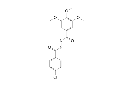 1-(p-chlorobenzoyl)-2-(3,4,5-trimethoxybenzoyl)hydrazine